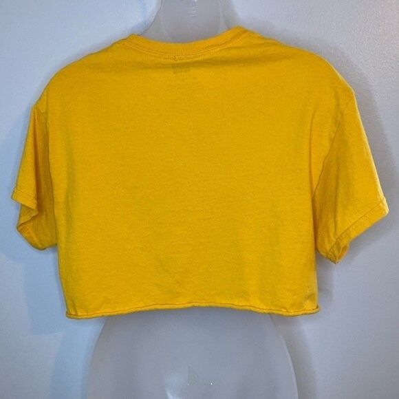 Marvel Women’s Yellow Cropped Graphic Tee Size Medium - Picture 2 of 4
